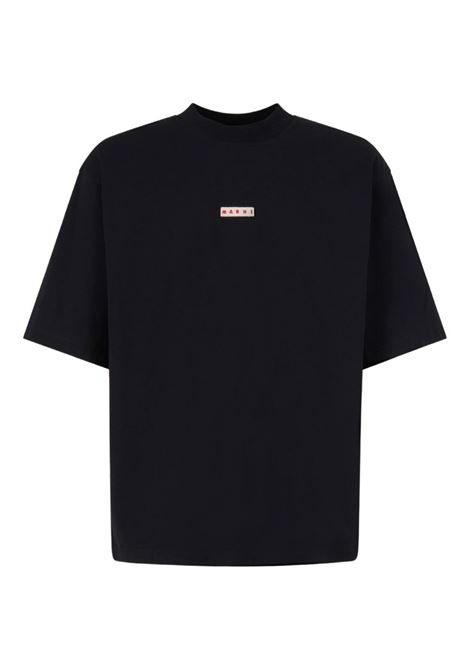 t-shirt logo uomo bianca MARNI | HUMU0223X6 UTCZ5700N99